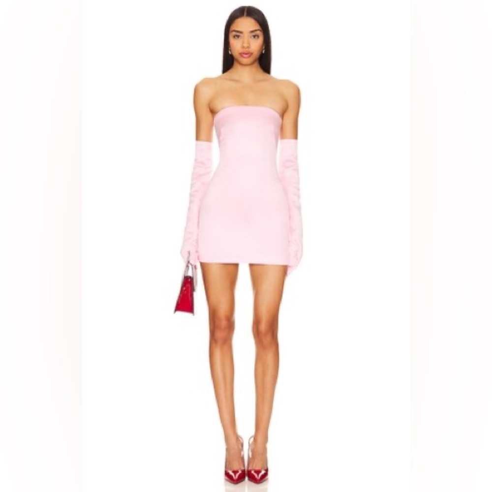 MISCREANTS Cupid Dress in Baby Pink